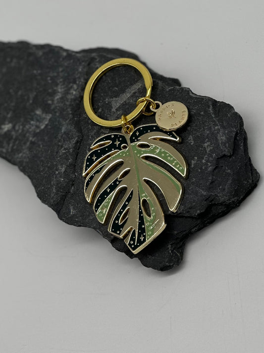 Thai Constellation Monstera Keychain