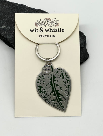 Scindapsus Pictus Exotica Keychain