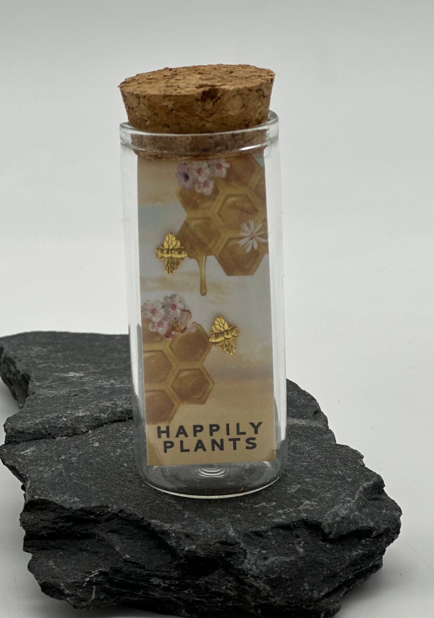 18k Plated Gold Honey Bee Stud Earrings